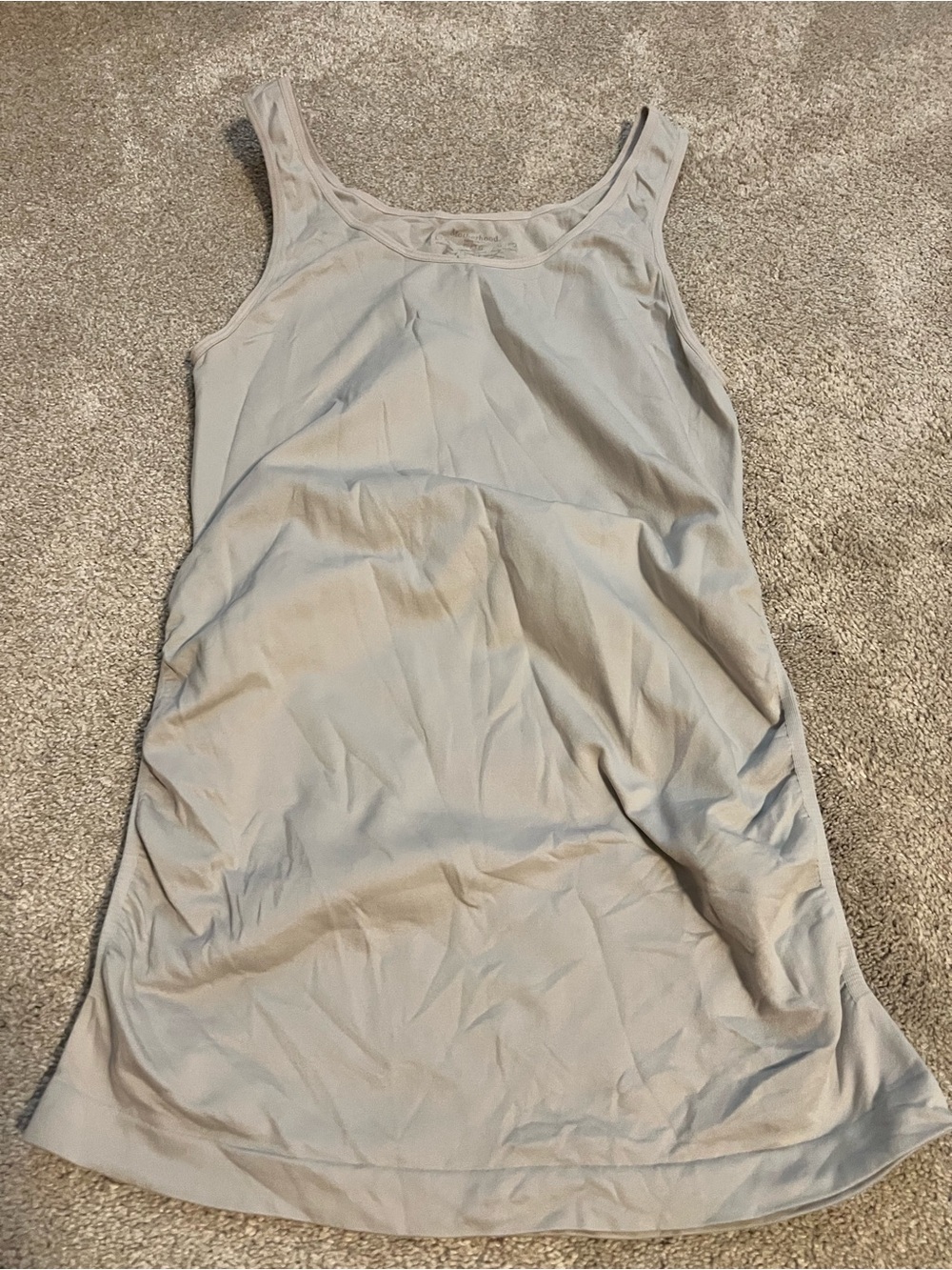 Motherhood Soft Tank Top in Light Gray
